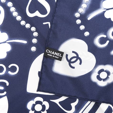 vintage chanel scarf patterns|chanel scarf blue and white.